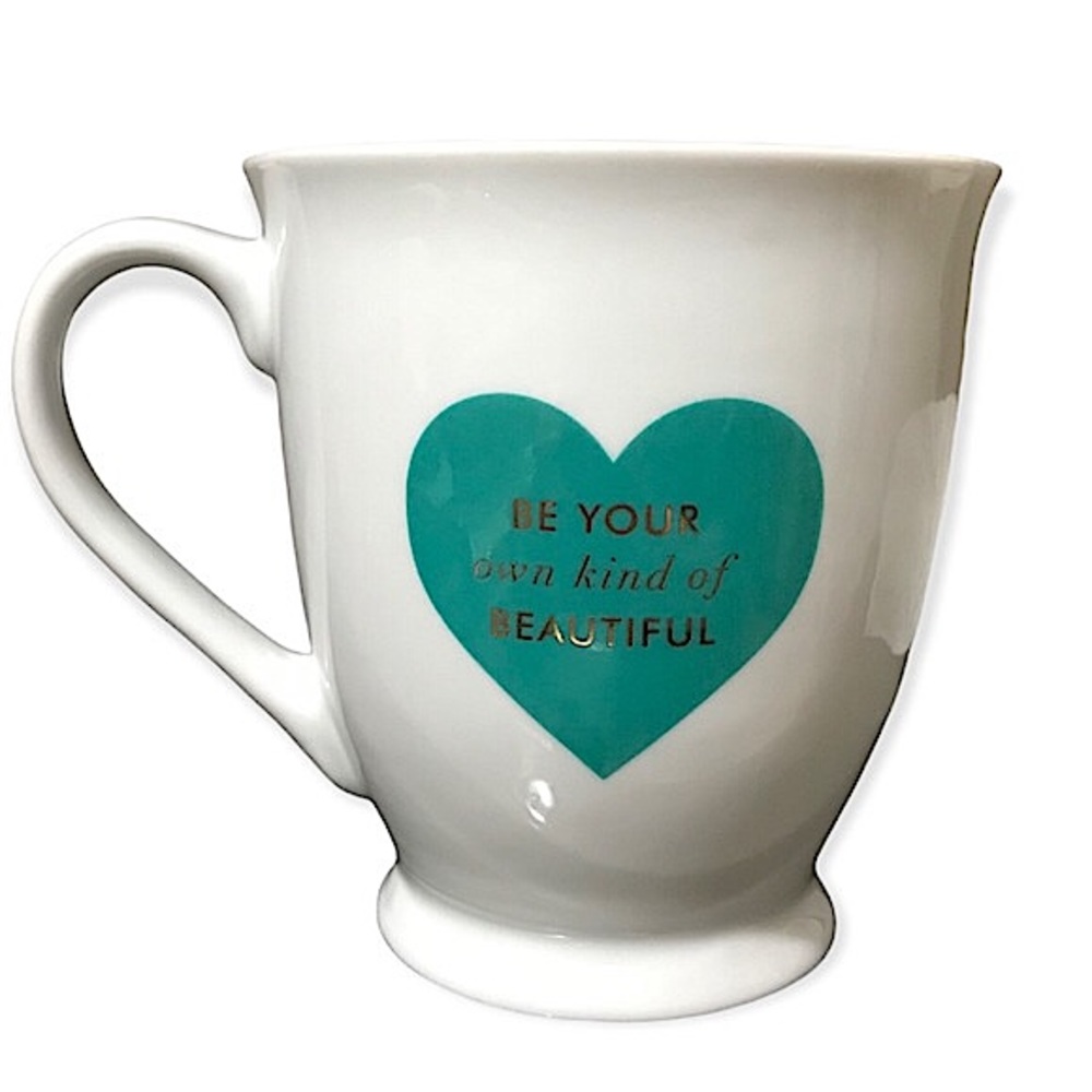 Be Your Own Kind of Beautiful Mug, Fringe Studio Inspirational Heart Cute 16 oz